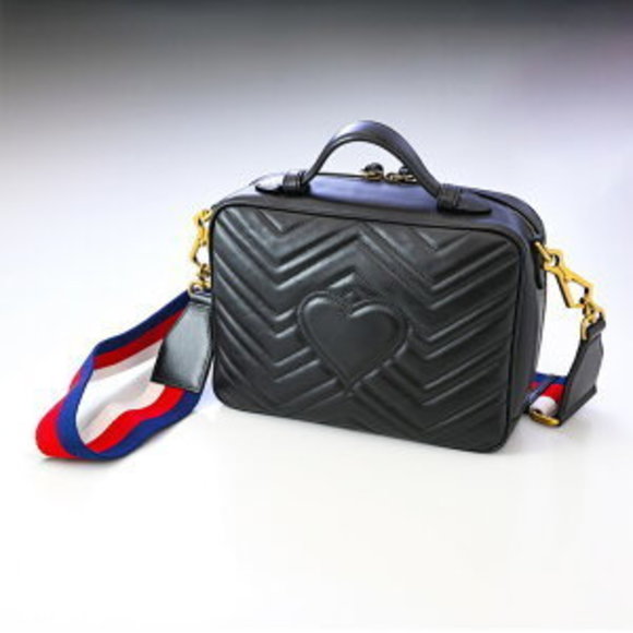 Gucci GG Marmont Top Handle Bag Black DTDPT - Picture 1 of 5